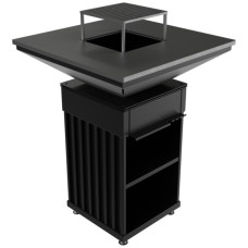 KRATKI Ohniště s grilem QUADRUM BBQ V