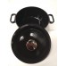 Litinový hrnec 4 l černý průměr 24 cm