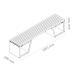 VULCANUS boxxoq QuadSeat | Zahradní lavice